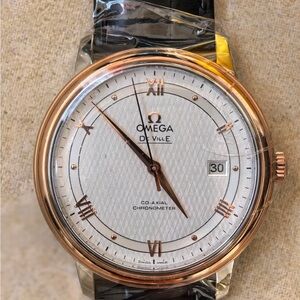 Omega De Ville Co-Axial Watch - Silver and Gold